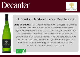 91 points - Occitanie Trade Day Tasting