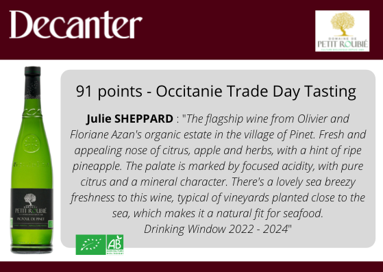 91 points- Occitanie Trade Day Tasting